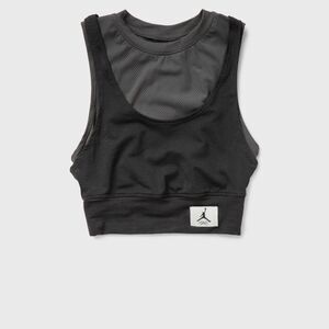 JORDAN WOMENS MESH CROPPED TOP BLACK & GRAY SIZE XS